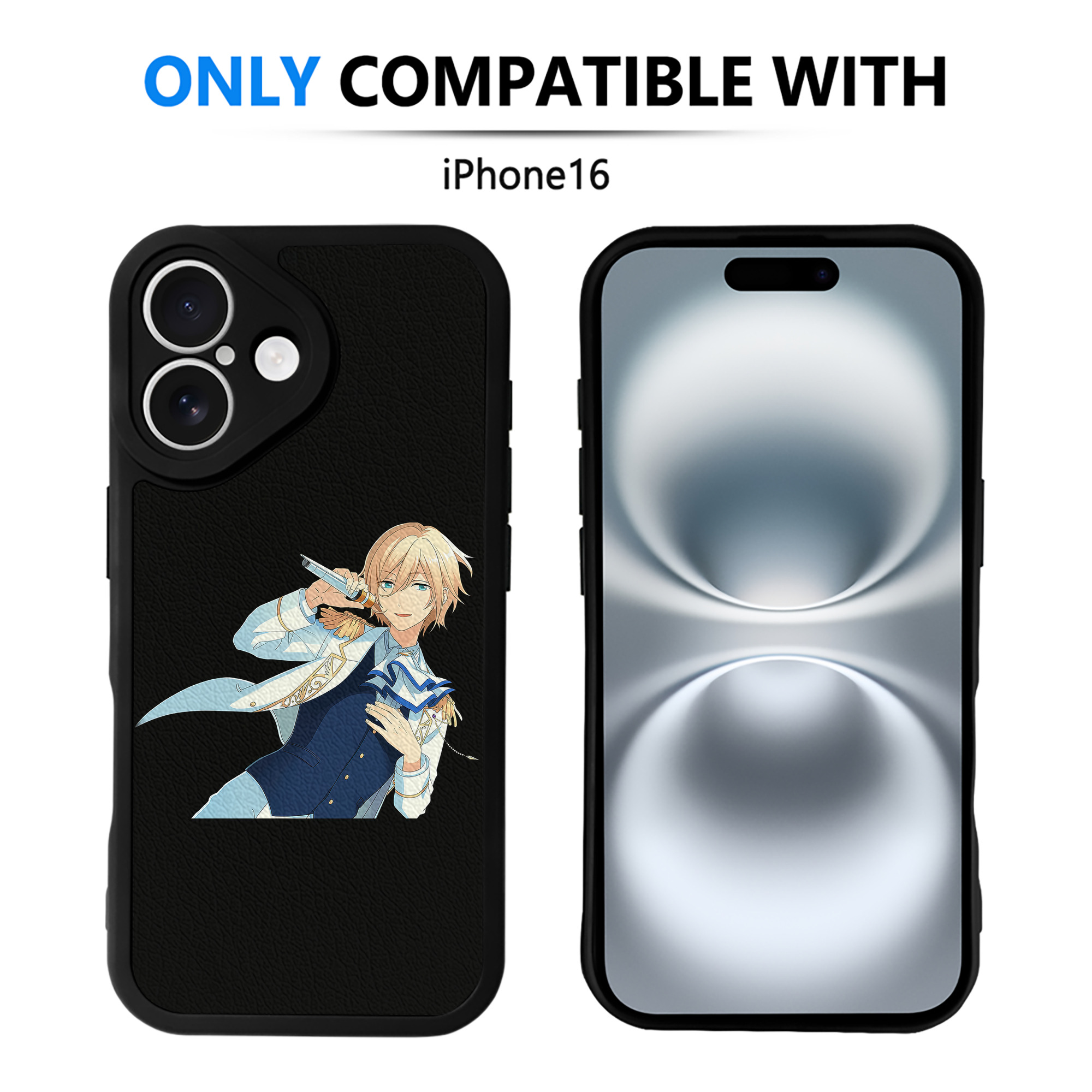 （画像用） あんさんぶるスターズ! Ensemble Stars 【iPhone 16シリーズ対応】シリコンスマホケース（レザー調） 材質：シリコン